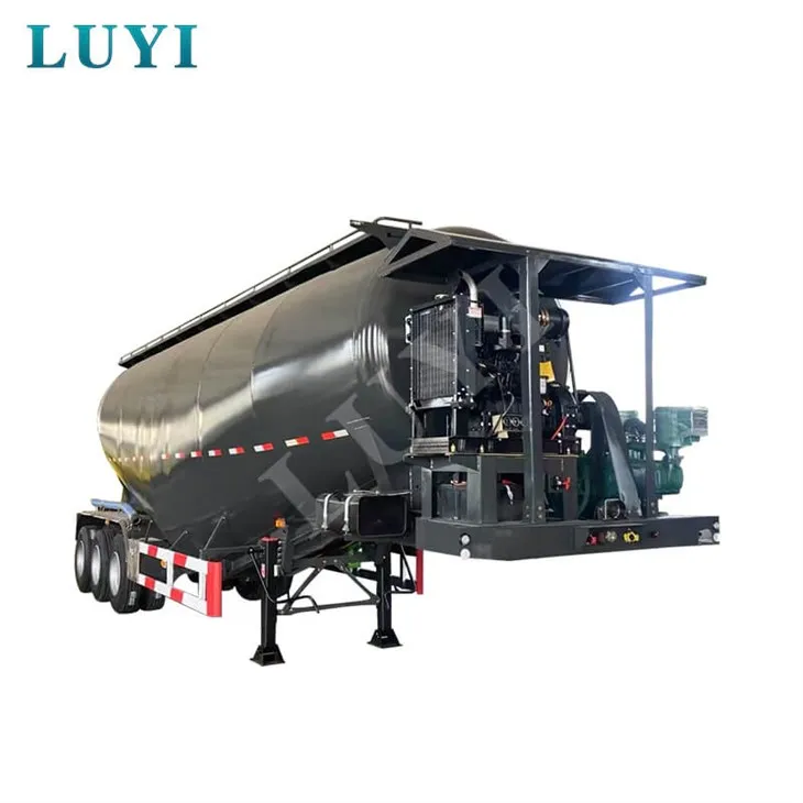 3-oś 35-metrów sześciennych Naczepa cysterna z czarnym cementem