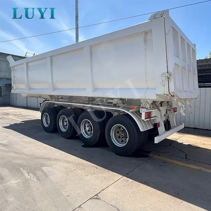 80 Ton Four Axle Dump Semi Trailer factory 80 Ton Four Axle Dump Semi Trailer factory